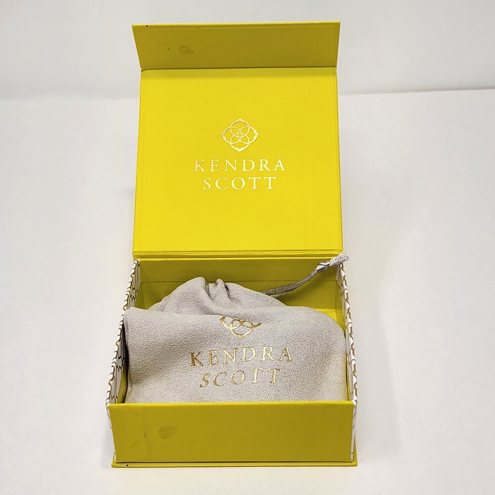 Kendra Scott Ashlyn Mixed Teal Amazonite 14k Yellow Gold Plated Chain Necklace - Picture 6 of 6
